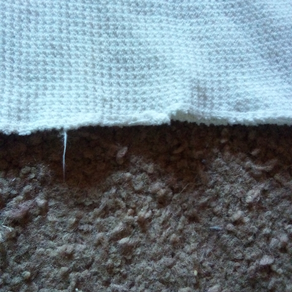 Vintage White/Cream Men's Ribbed Long Sleeve Pullover Sweater Cut Off Tag - Picture 14 of 14